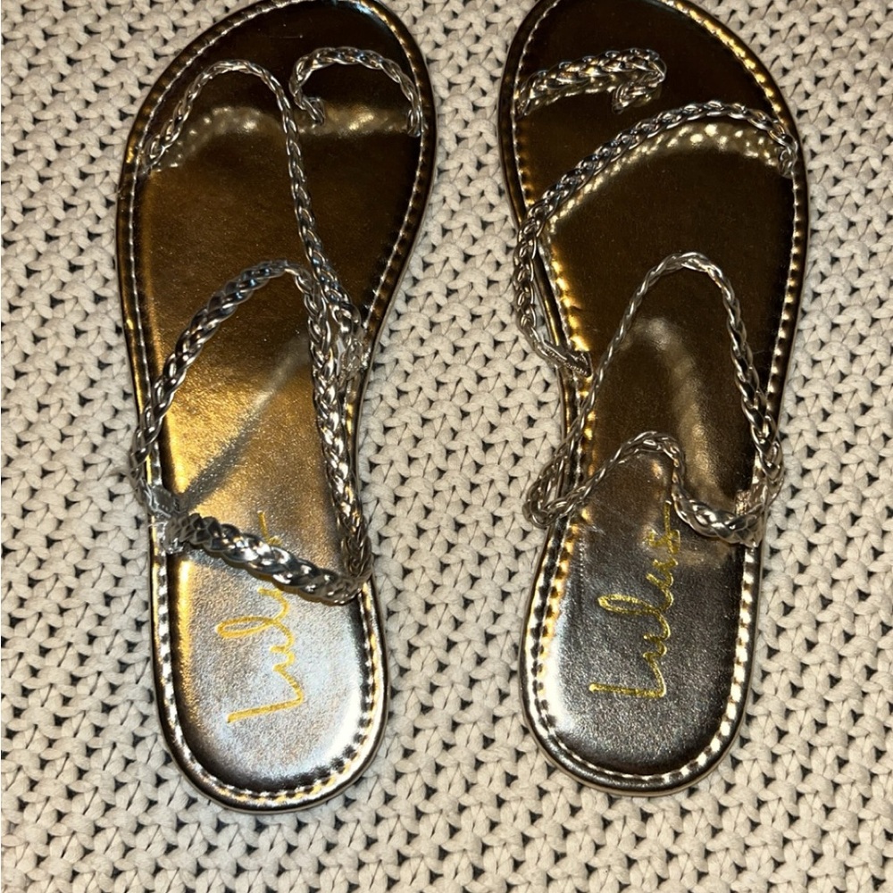 Lulu's Gold Sandals Elegant Footwear
